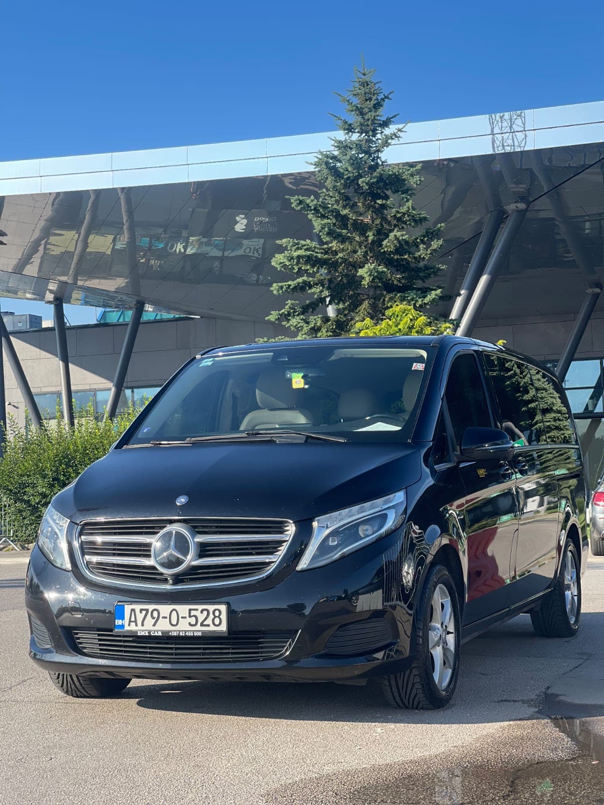 Private driver vehicle ready for guests